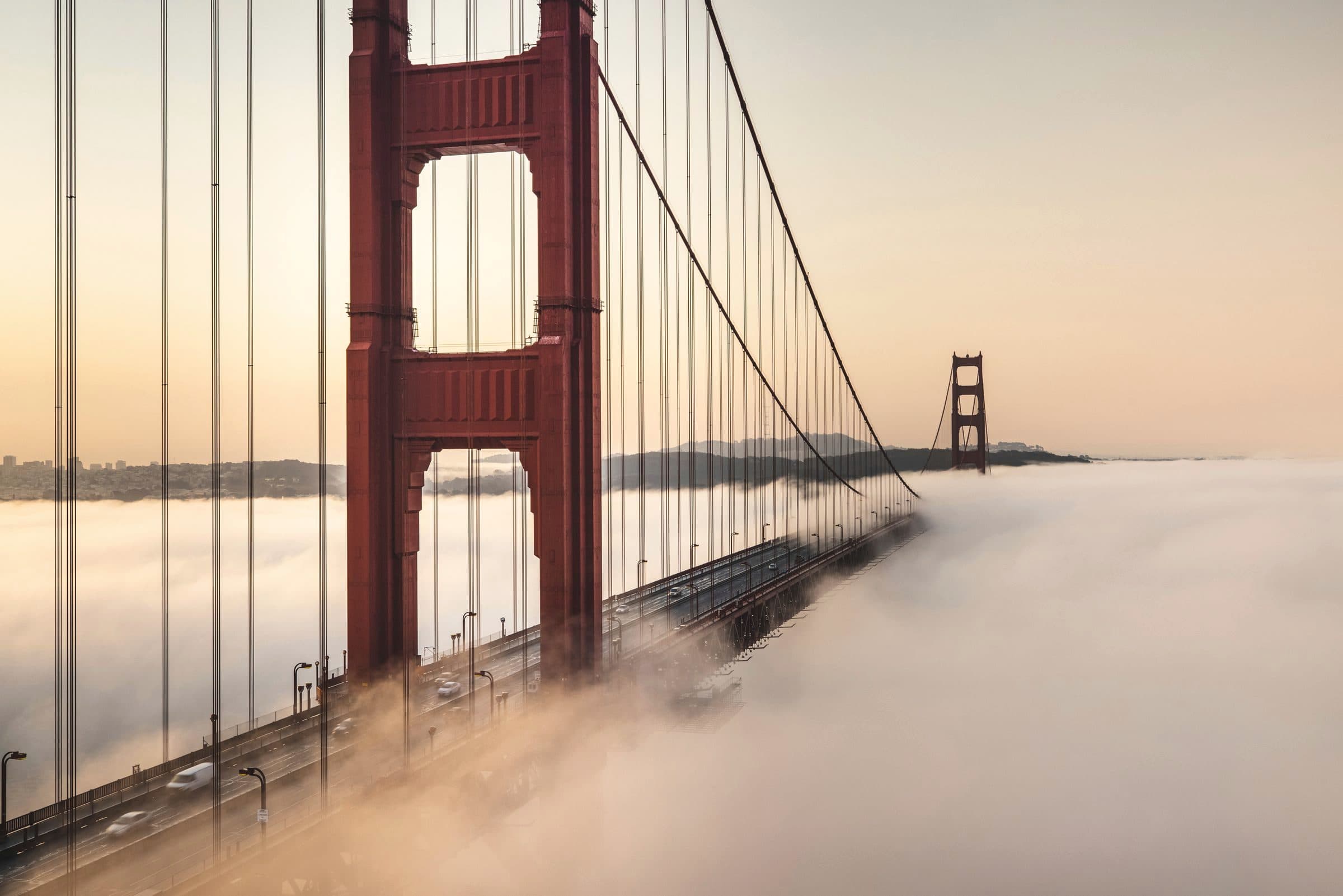 San Francisco, the destination of this route